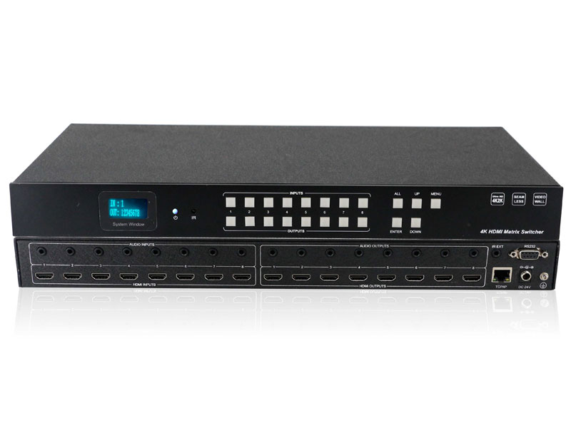What are the 3 advantages of 4K HD matrix switcher in practical applications?