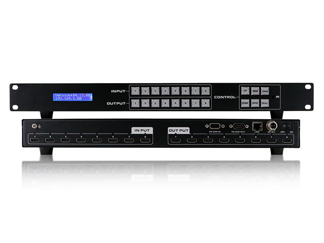 8x8 HDMI matrix switcher with EDID support RS-232 and TCP/IP