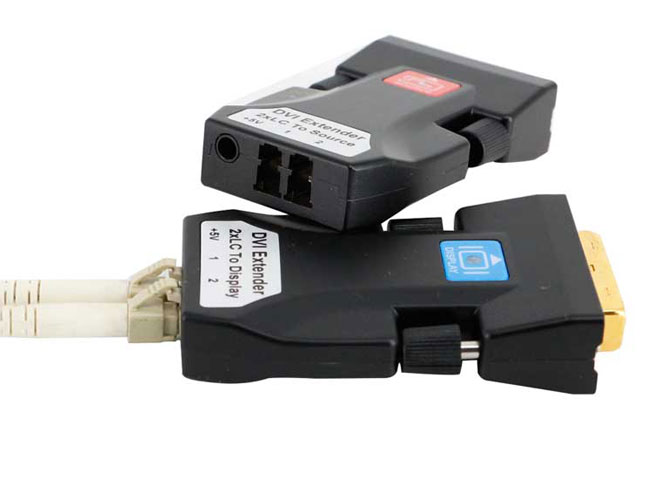 DVI Fiber Optic Extender 2KM Transmitter and receiver w/ EDID