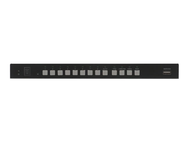 4K30 seamless switcher 8x1 with IR and RS232