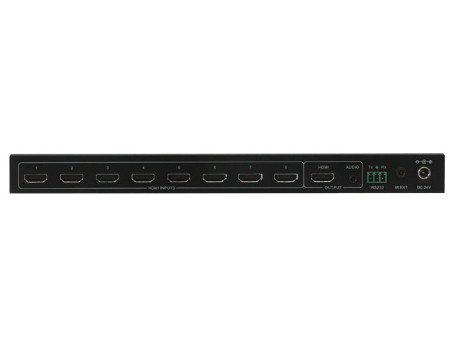 4K30 seamless switcher 8x1 with IR and RS232