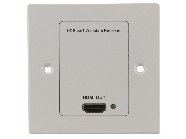 HDMI Eextender 4K60 HDBaseT AV Wallplate POC Receiver 100M