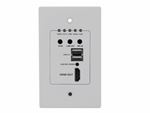 4K HDMI+USB2.0 Wallplate Receiver with POC and audio