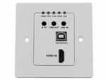 4K HDMI+USB2.0 Wallplate transmitter with POC and audio