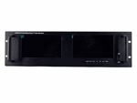 Dual rack-mounted HDMI+VGA 7inch monitor
