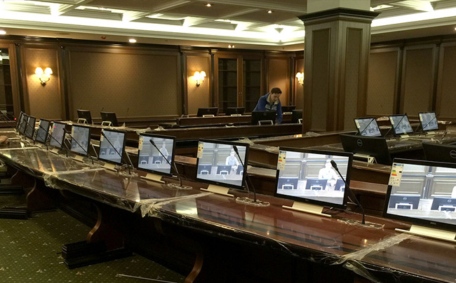 Military conference room and BeingHD cooperated HDMI matrix customization case
