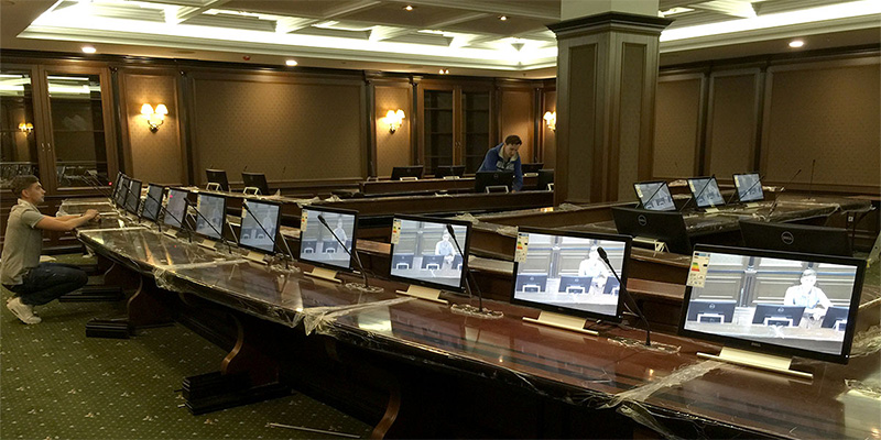 Military conference room and BeingHD cooperated HDMI matrix customization case