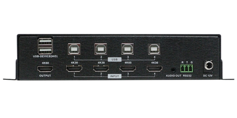 How to control the CCTV and computers on one screen? AV over IP extender with USB and 4x1 multiviewer with KVM