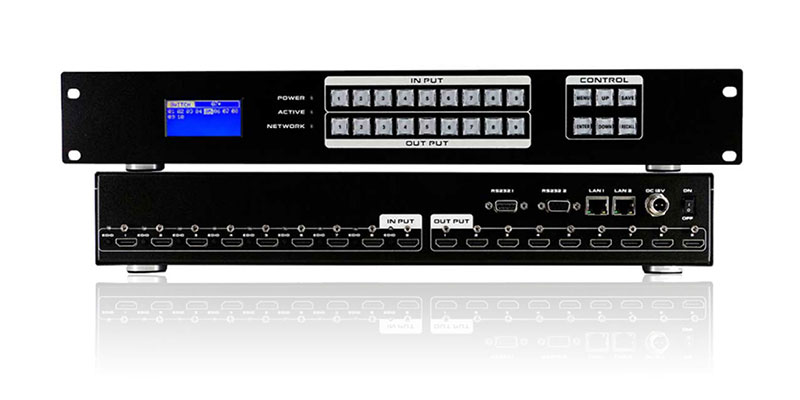 How To Switch The Signal And Turn ON/OFF TVs from the Modular HDMI Matrix Switcher control system At The Same Time