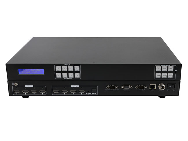 Can the 4K HD Matrix Switcher Controlled By The Network Realize The Switching And Video Wall?