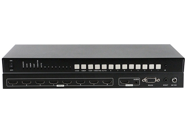 4K30 4x1 Seamless and Automatic Switcher, Essential For The Smart Meeting Room and Class Room, Automatic Recognition of Multiple Signals