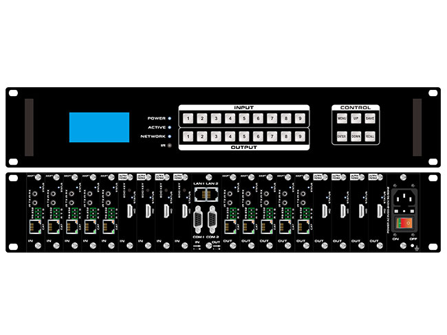 Can the HD modular matrix switcher exchange signals in multiple formats?