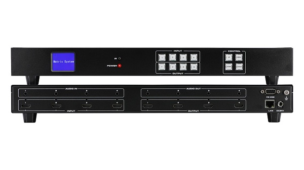 All-round signal control experience: explore the application scenarios of 4K seamless 4in and 4out TV wall matrix switcher