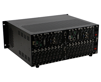 Modular Video matrix switcher 18X18 support DVI, HD, HDBaseT, Fiber Optic, 3G-SDI signals