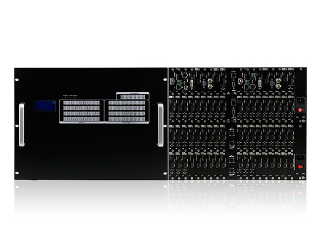 Modular HD Matrix Switcher 36x36 chassis with Video Wall