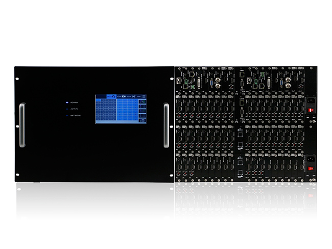 Modular HD matrix switch 36x36 touch screen chassis Video wall