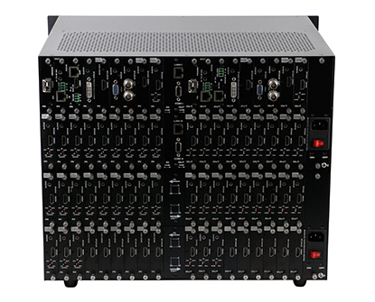 4K60 Modular seamless Video matrix switcher 36x36 with Video wall processor,Scaling, Apps & Separate Audio