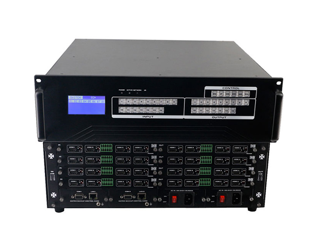 Modular HD Matrix Switcher 16x16 chassis with Video Wall RS232