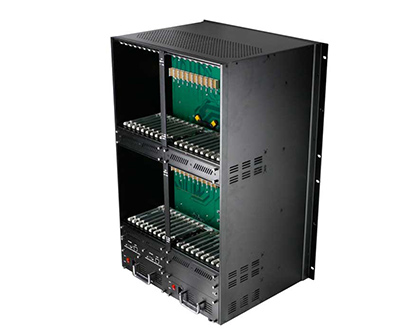 Modular Video matrix switcher 80x80 chassis with Video Wall and RS232 1-CARD 4-PORT
