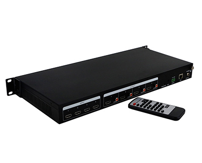 HDMI Matrix Switcher 4x4 4K60 with remote RS232 and TCP/IP with EDID video and audio visual equipment manufacturers