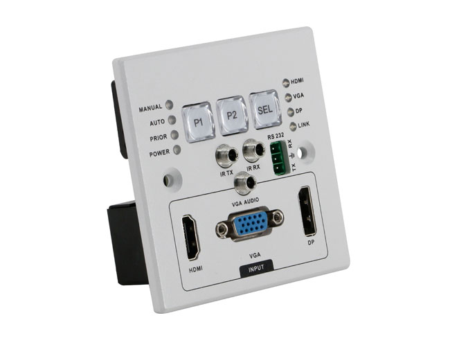 4K30 HDMI Extender VGA HDBaseT Wallplate transmitter w/ EDID PoC