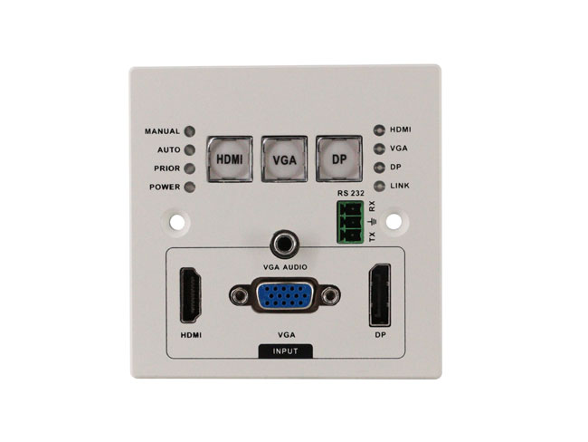 4K30 HDMI VGA Extender HDBaseT Wallplate transmitter EDID Audio