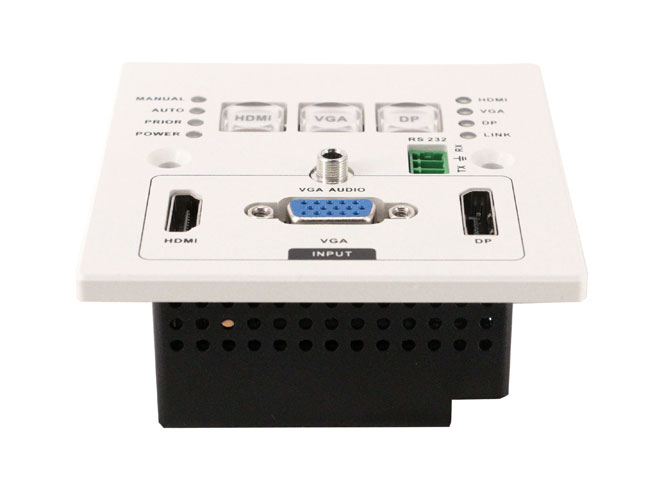 4K30 HDMI VGA Extender HDBaseT Wallplate transmitter EDID Audio