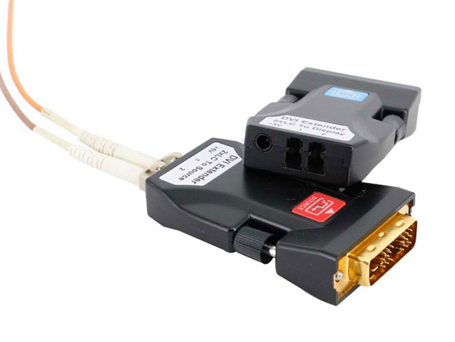 DVI Fiber Optic Extender 2KM Transmitter and receiver w/ EDID