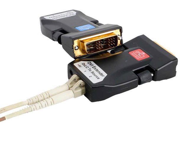 DVI Fiber Optic Extender 2KM Transmitter and receiver w/ EDID