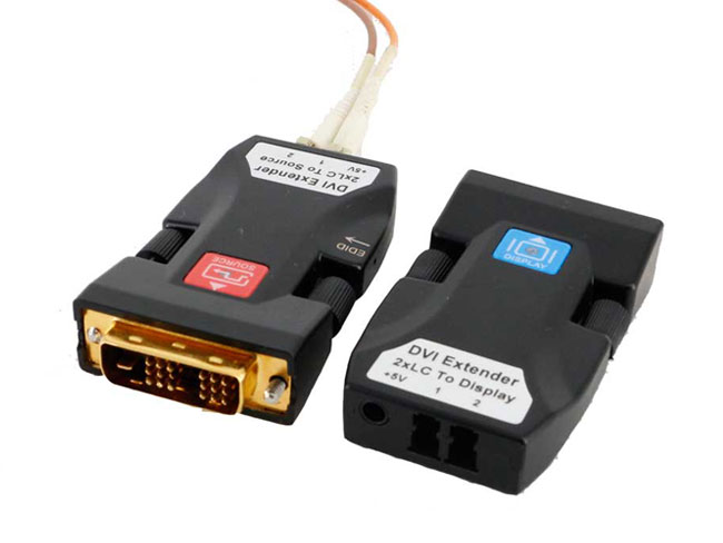 DVI Fiber Optic Extender 2KM Transmitter and receiver w/ EDID