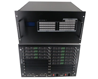 Modular 4K HD matrix switcher 36x36 chassis with Video Wall EDID