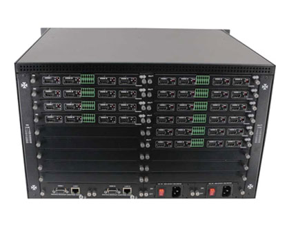 Modular 4K HD matrix switcher 36x36 chassis with Video Wall EDID