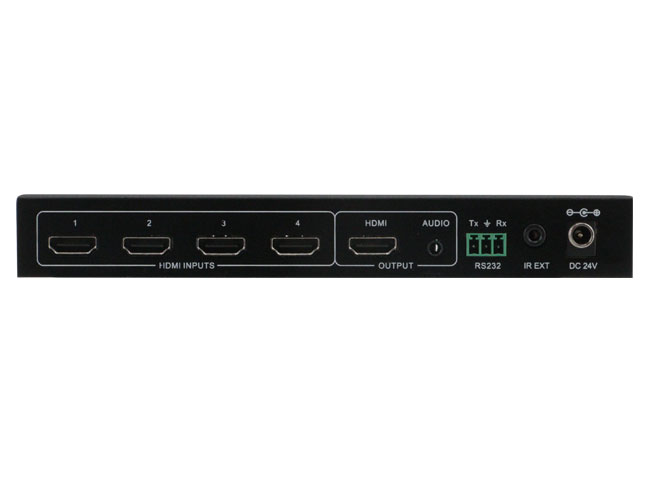 Auto HDMI 4K30 seamless switcher 4x1 w/ EDID CEC IR Remote Audio