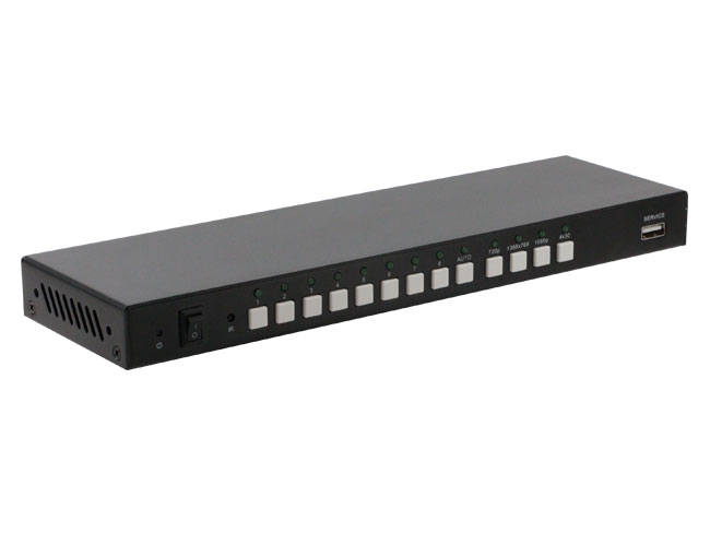 Auto HDMI 4K30 seamless switcher 8x1 w/ EDID CEC IR Remote Audio