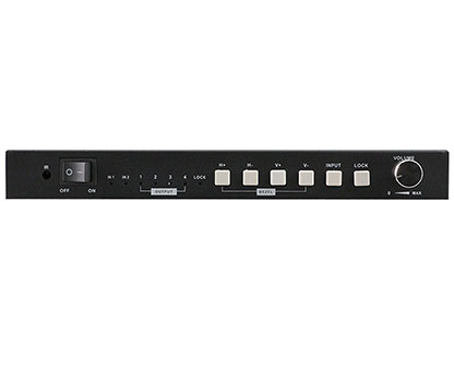 4K Video Wall controller 2x2 with audio out IR remote and push-button control splicing edge adjustment av equipment suppliers