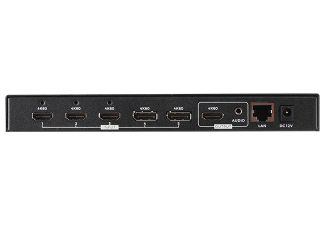 4K60 5x1 Multiviewer Quad Screen seamless switcher VPX-501-4K60