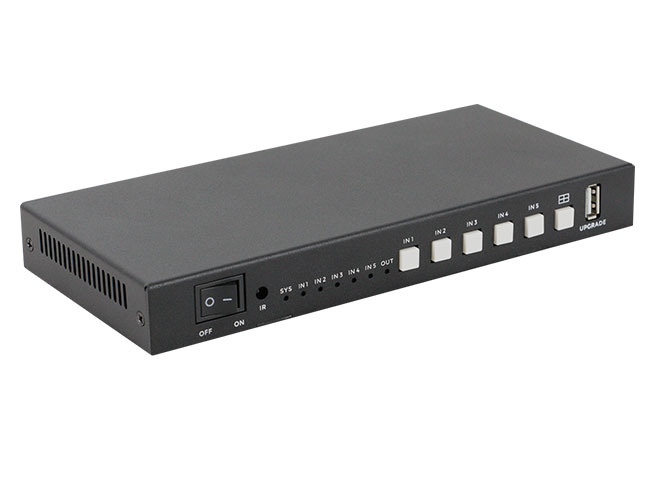 4K60 5x1 Multiviewer Quad Screen seamless switcher VPX-501-4K60