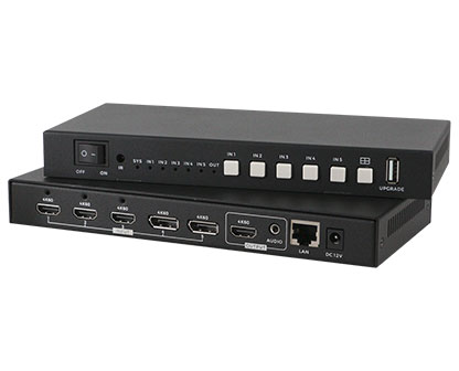 4K60 5x1 Quad Screen Multiviewer seamless switcher VPX-501-4K60