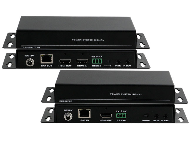 4K60 HDMI Extender Loop Transmitter and receiver PoC RS232 HDR10