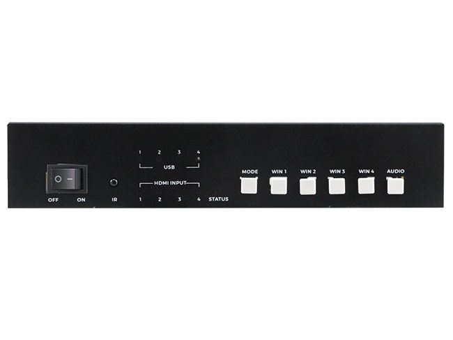 4x1 4K60 KVM HD Multiviewer Quad Screen seamless switch w/ IR