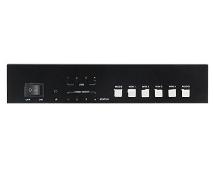 4x1 4K60 KVM HD Multiviewer Quad Screen seamless switch w/ IR