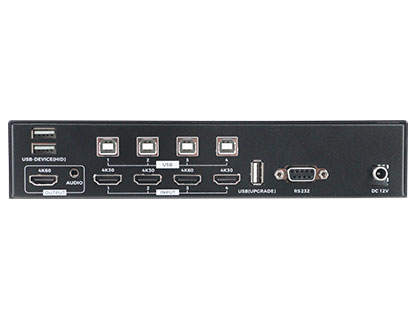4x1 4K60 KVM HDMI Multiviewer Quad Screen seamless switch w/ IR