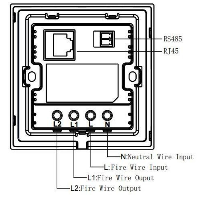 4-inch POE Wall-mounted Touch Screen Controller