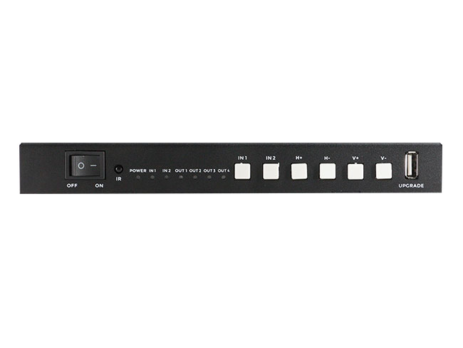 2x2 4K60Hz HD Video Wall Controller Bezel Correction IR Remote