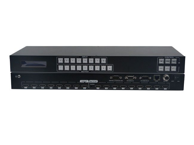 4K30 HDMI 8x9 Matrix Switcher with APP/WEB/IR Remote/PC control