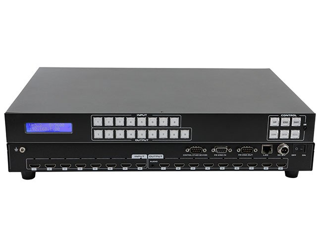 4K30 HD 8x9 Matrix Switcher with APP/WEB/IR Remote/PC Control