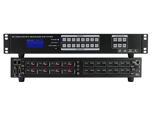 Modular HDMI Matrix Switcher 8x8 chassis with Video Wall RS232