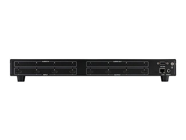 4x4 4K30 HDMI Seamless Matrix Switcher With 2x2 Video Wall