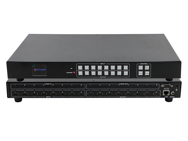 4K30 8x8 HD Seamless Auto Matrix Switcher with Video wall