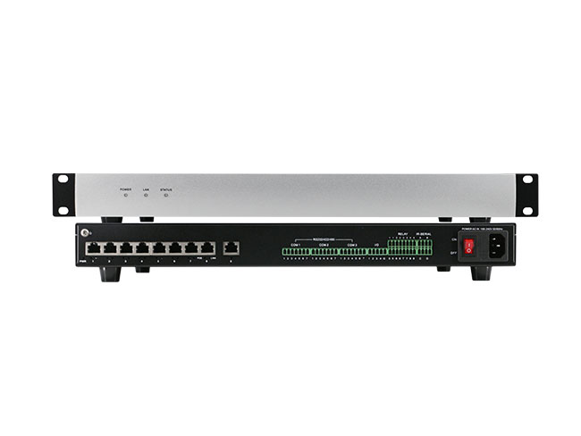 Web-based Programming Central Control Host w/ 8-port PoE Switch